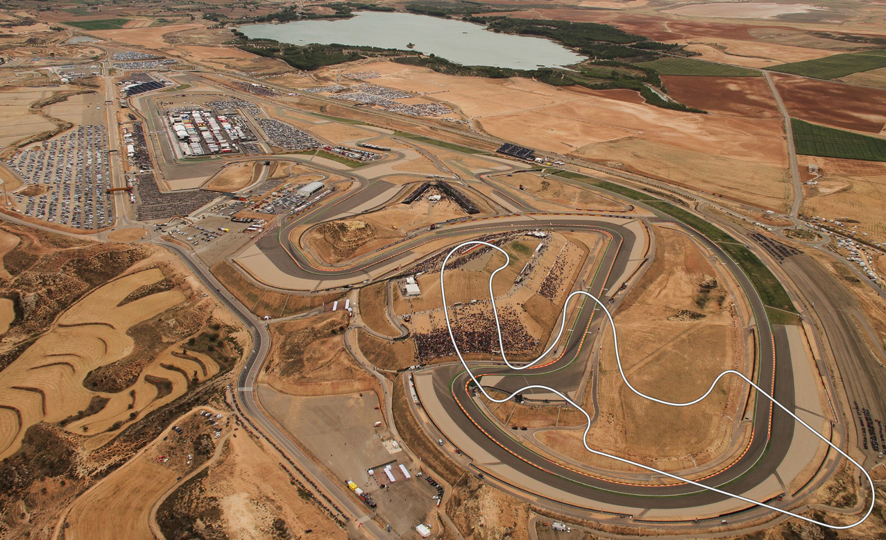 Motorland Aragon, layout motogp