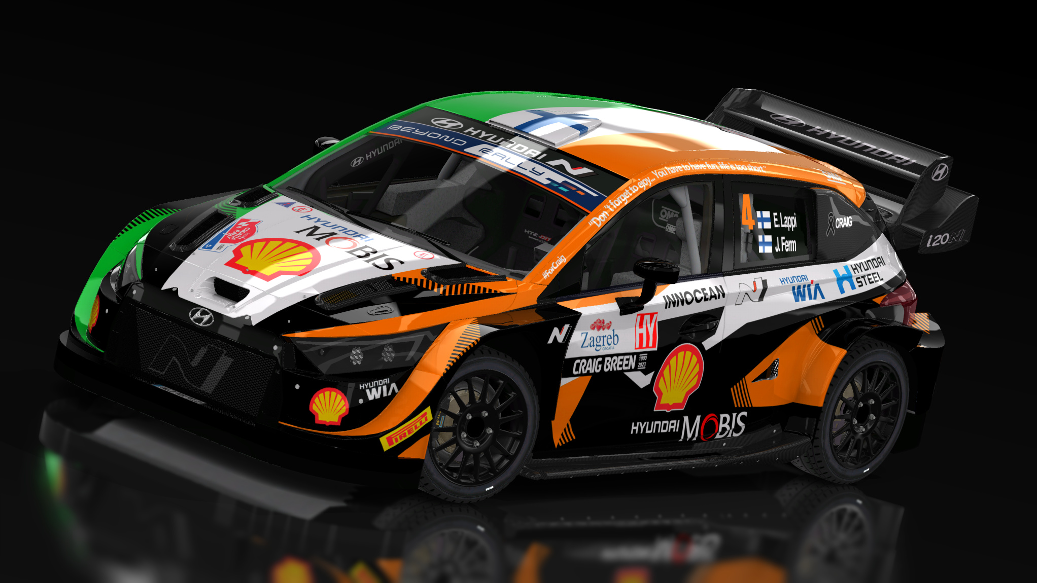 Hyundai I20 Rally1 2022, skin Esapekka Lappi - Rally Croacia 2023 by Ioritz Ribur