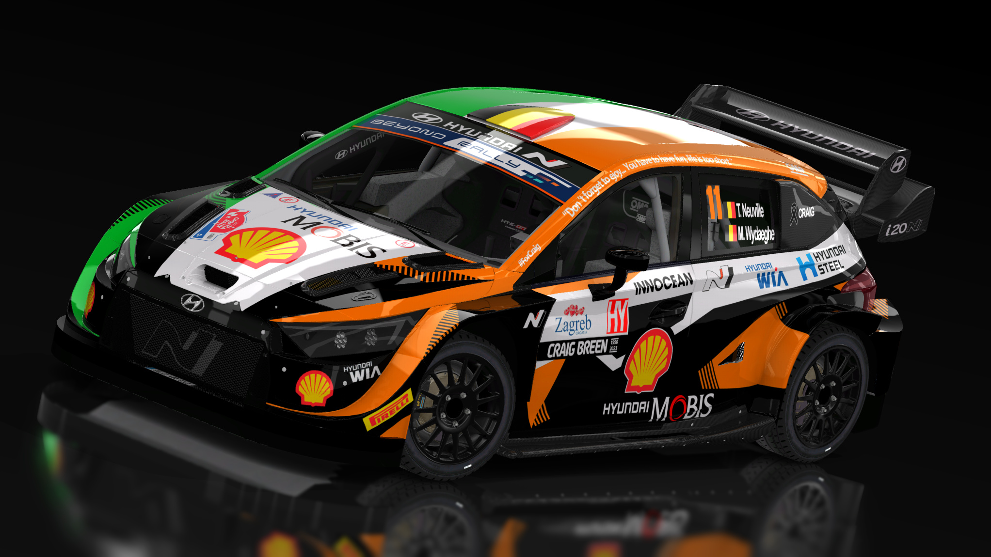 Hyundai I20 Rally1 2022, skin Thierry Neuville - Rally Croacia 2023 by Ioritz Ribur