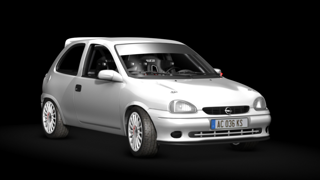 Opel Corsa B GSi 1.6 16v F2000, skin Blanco