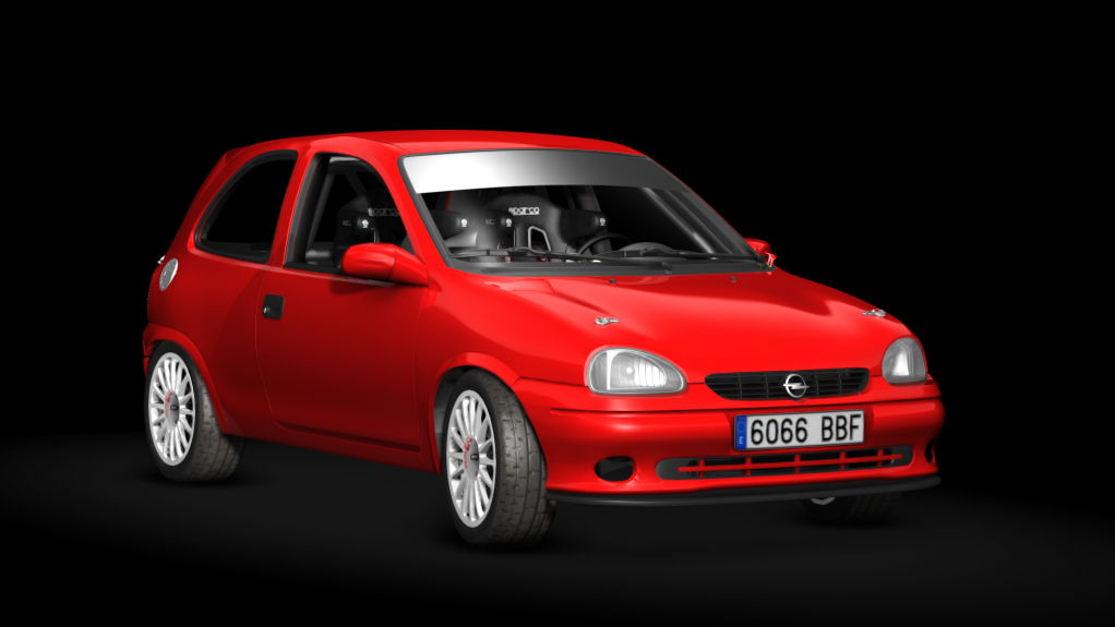 Opel Corsa B GSi 1.6 16v F2000, skin Rojo