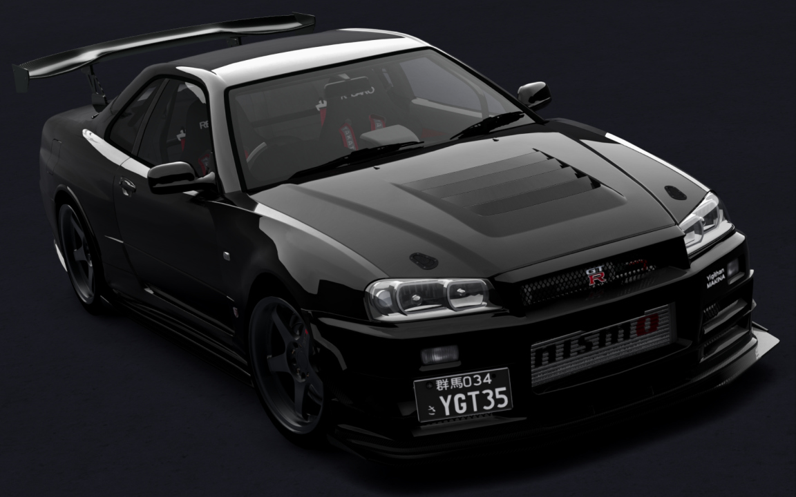 Nissan Skyline GT-R R34 V-SPEC Nür II Yigithan Makina, skin Black