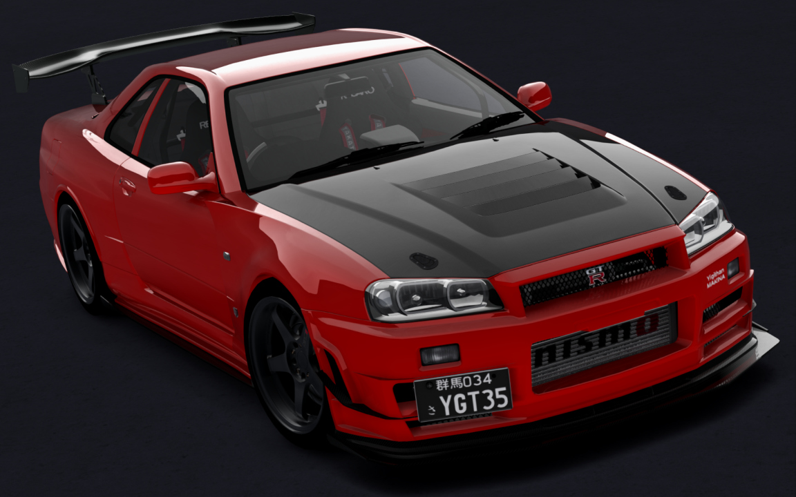 Nissan Skyline GT-R R34 V-SPEC Nür II Yigithan Makina, skin Nismo Red