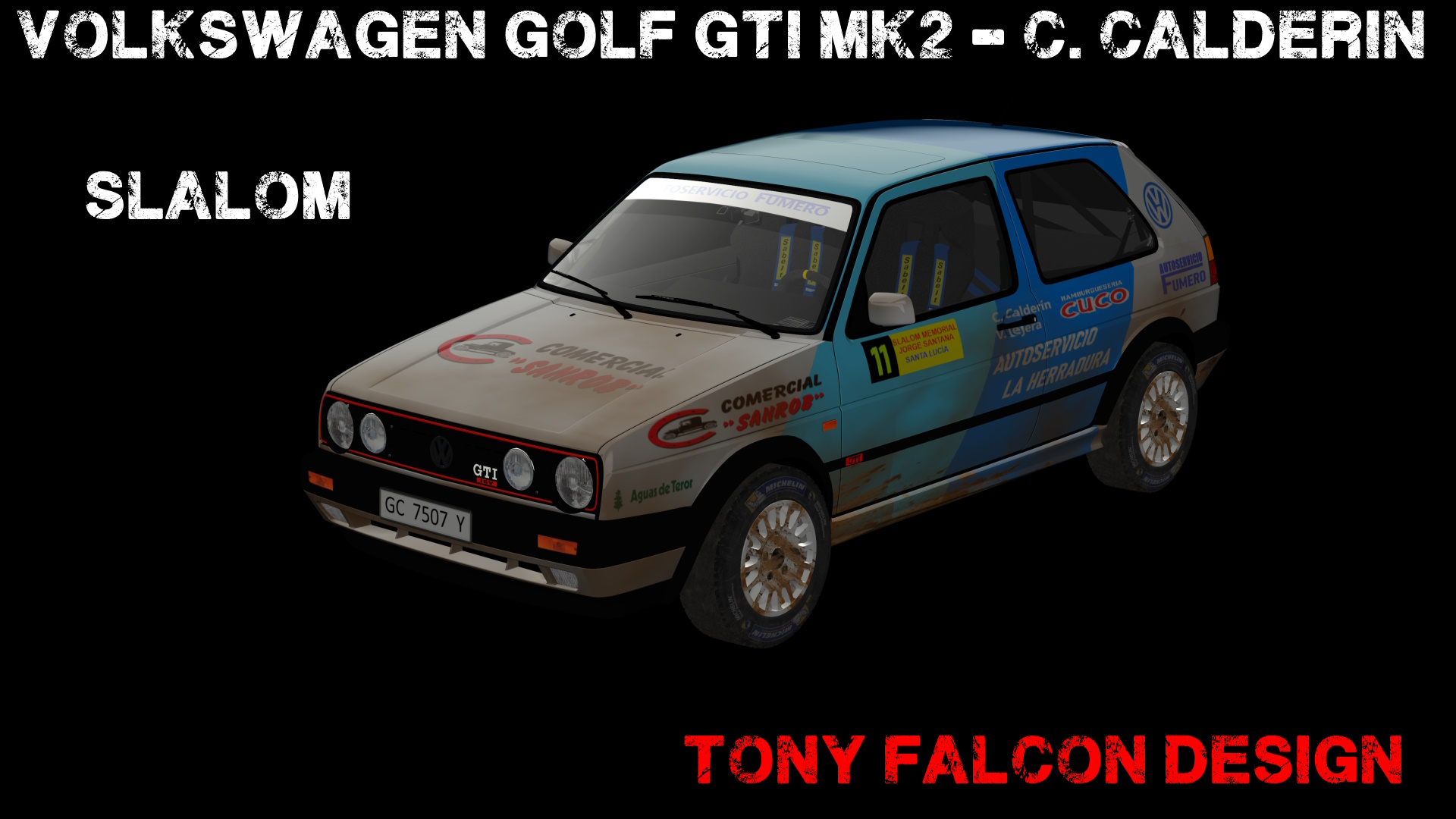 AD Volkswagen Golf GTI MK2 tierra, skin CRISTIAN CALDERÍN