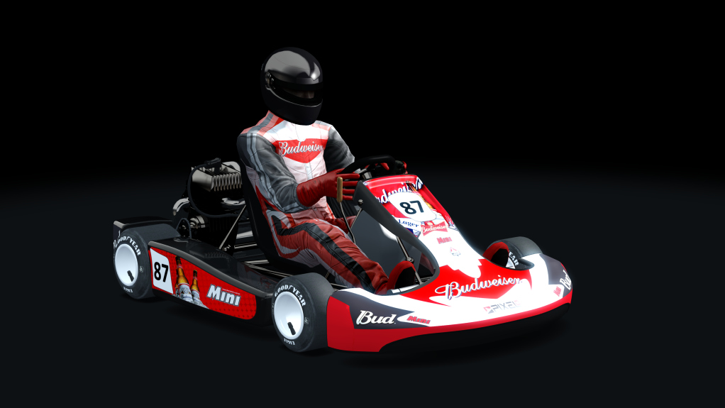 ASRL Shifter Kart 125, skin BUDWEISER