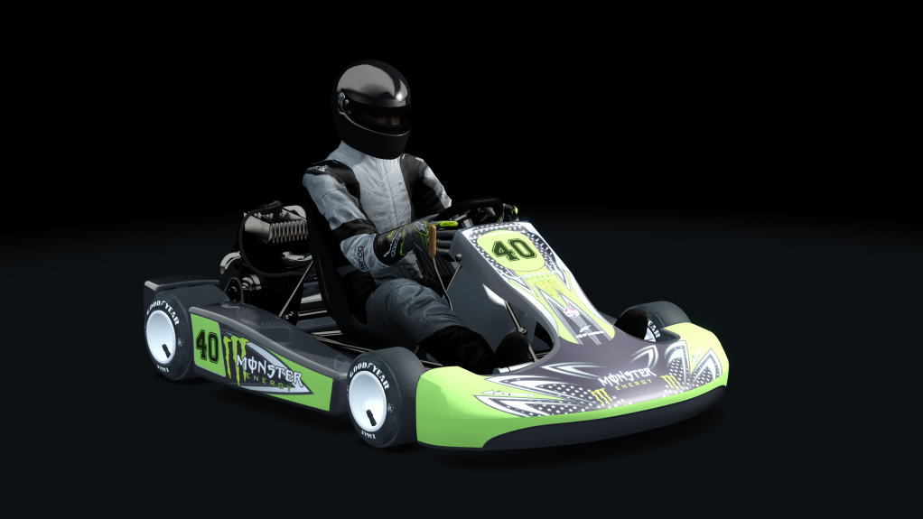 ASRL Shifter Kart 125, skin MONSTER_ENERGY