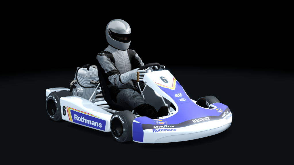 ASRL Shifter Kart 125, skin Rothmans