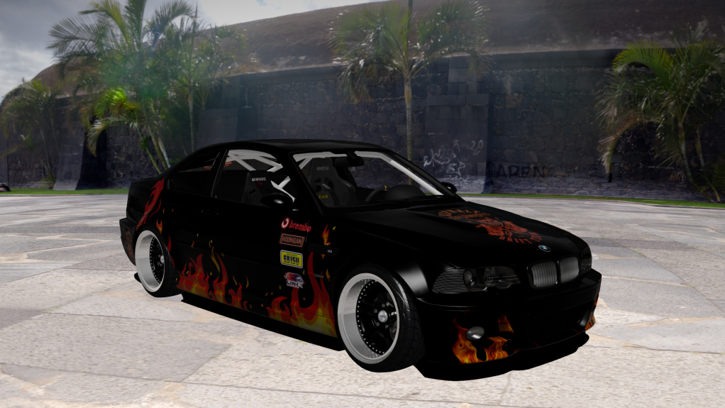 ATDT BMW E46 M3, skin ATDT-Flames