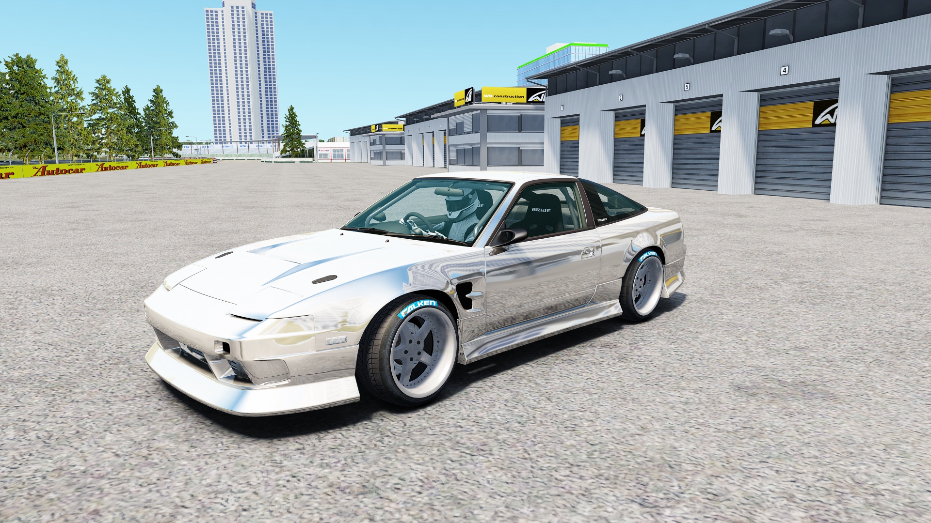 ATDT Nissan 180SX, skin chrome