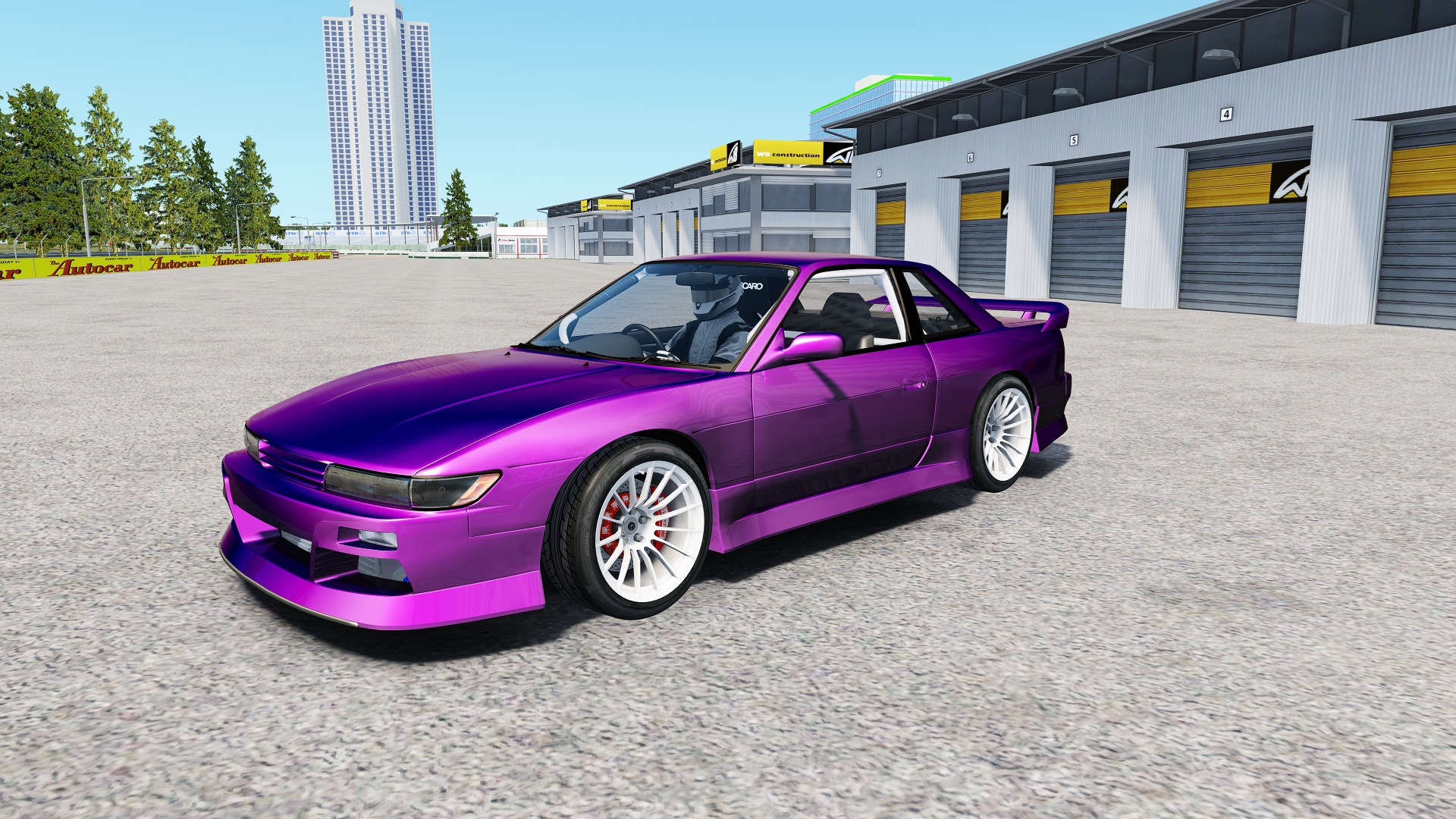 ATDT Nissan Silvia S13, skin violet_bastard