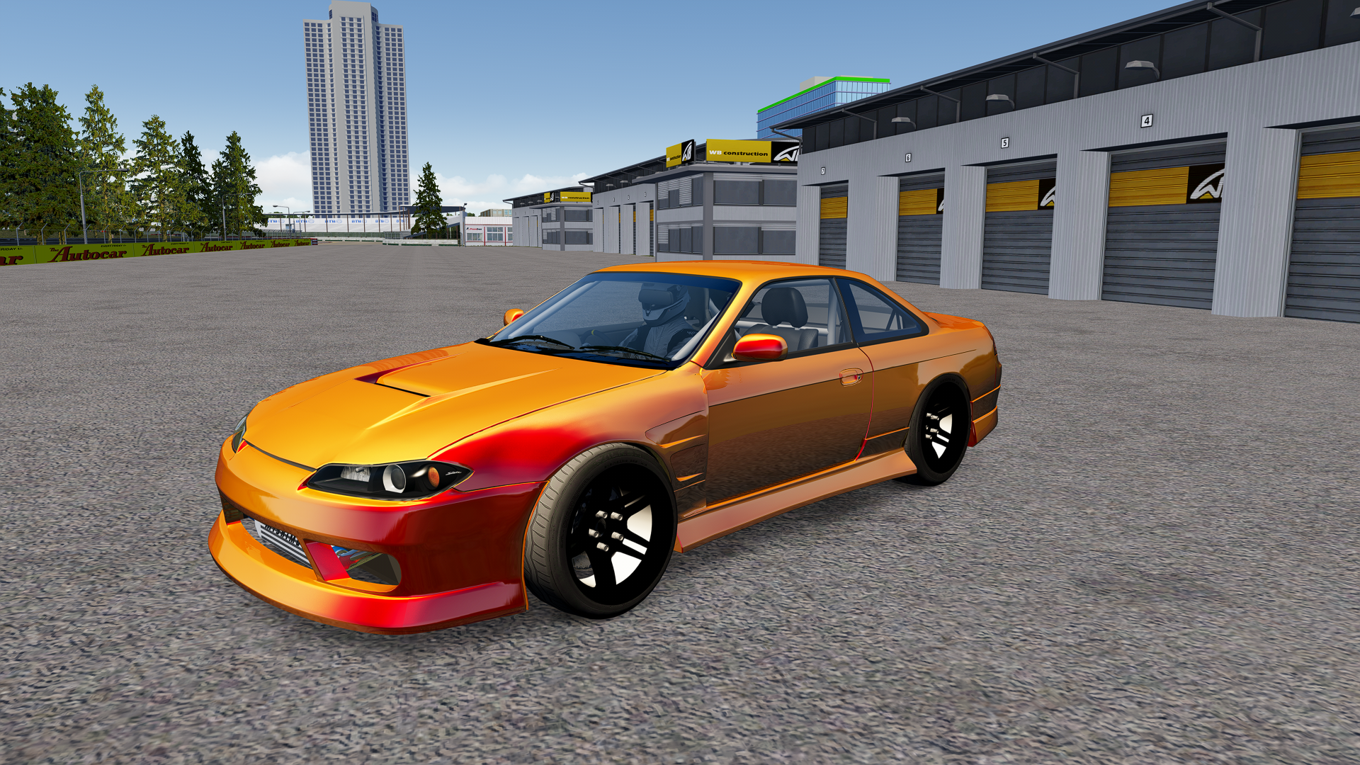 ATDT Nissan Silvia S14.5 Sarck, skin camaleon_orange