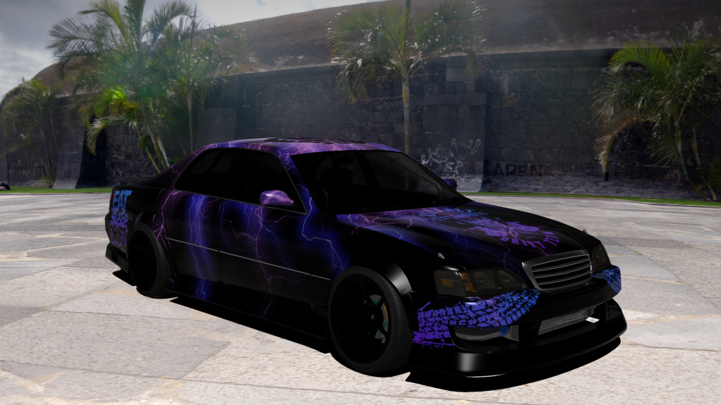 ATDT Toyota Cresta JZX100, skin ATDT-PurpleBlack_