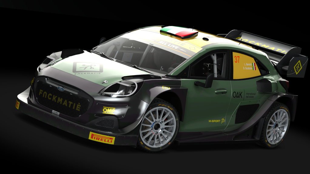 Ford Puma Hybrid Rally1 2022, skin Bertelli 2022