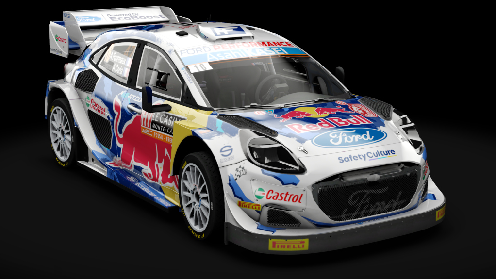 Ford Puma Hybrid Rally1 2022, skin Formaux Montecarlo 2024