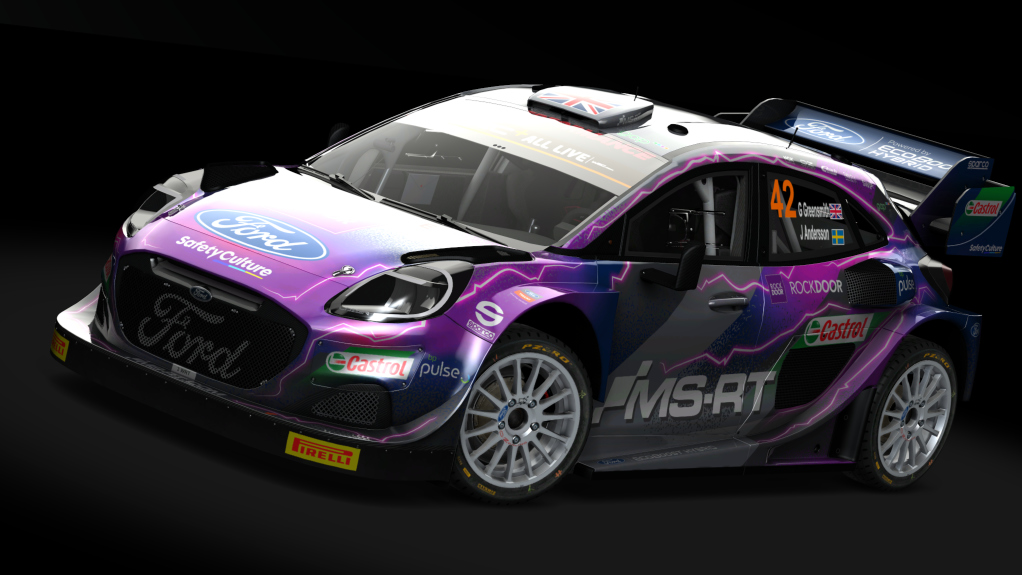 Ford Puma Hybrid Rally1 2022, skin Greensmith 2022