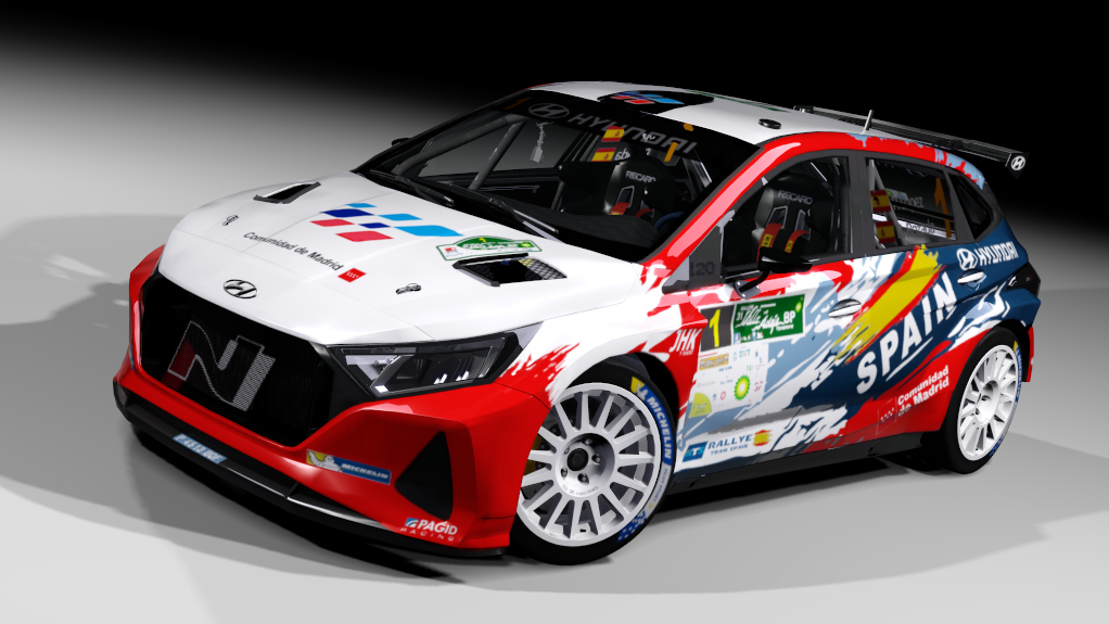 Hyundai i20 Rally2, skin Pepe Lopez - Villa de Adeje 2022