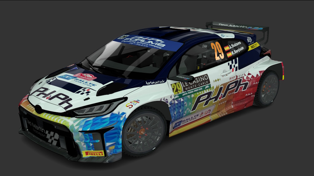 Toyota GR Yaris Rally2, skin Solans Montecarlo_2024