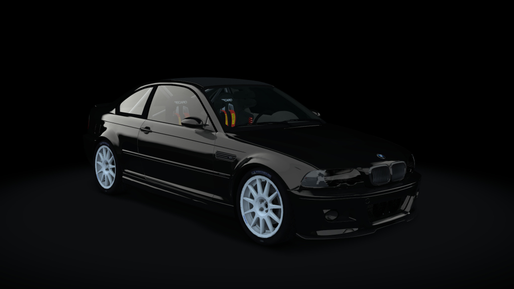 BMW M3 E46 Rally, skin Black_Azurite