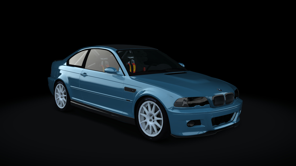 BMW M3 E46 Rally, skin Blue_Laguna_Seca