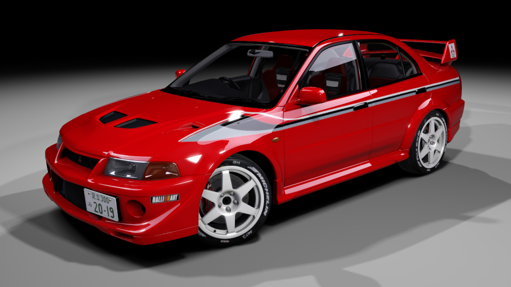 Mitsubishi Lancer Evolution VI Tommi Mäkinen Edition, skin 06_passion_red_brands