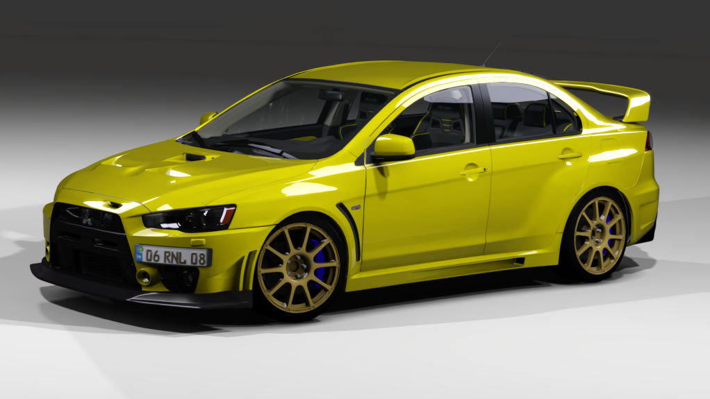 Mitsubishi Lancer EVO X FQ-400 Tracktool, skin 03_Yellow