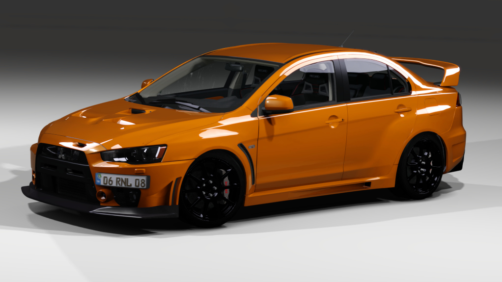 Mitsubishi Lancer EVO X FQ-400 Tracktool, skin Orange