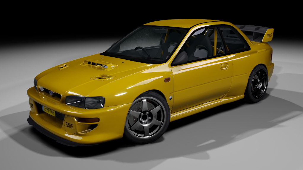 Subaru Impreza STI 22B Tracktool, skin yellow