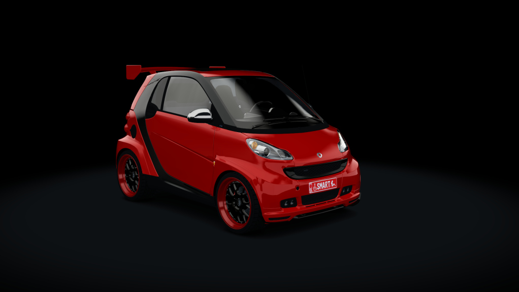 Smart BRABUS Tuned, skin amg_red_black