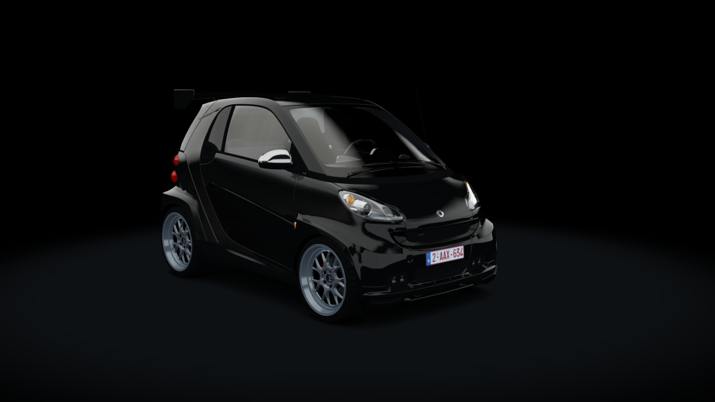 Smart BRABUS Tuned, skin stock_black