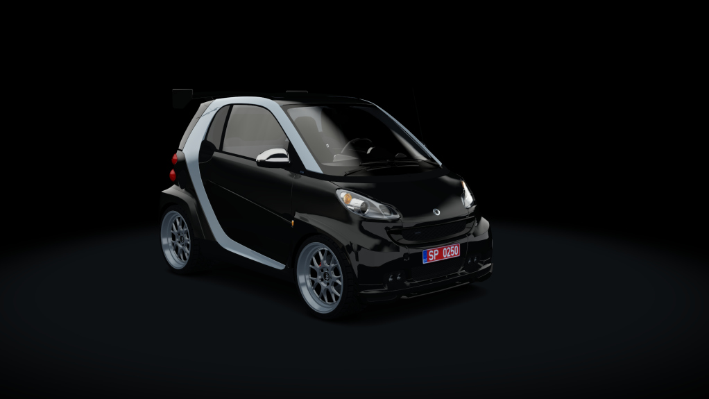 Smart BRABUS Tuned, skin stock_black_silver