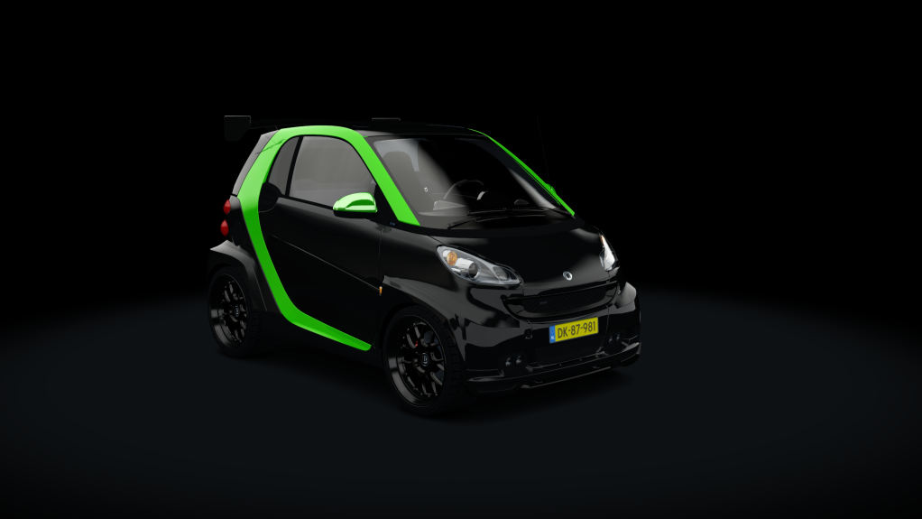 Smart BRABUS Tuned, skin stock_green_black