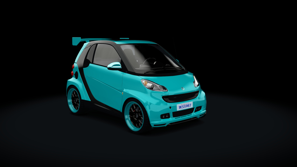 Smart BRABUS Tuned, skin stock_green_blue