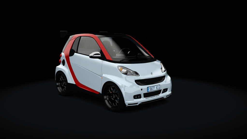 Smart BRABUS Tuned, skin stock_red_white