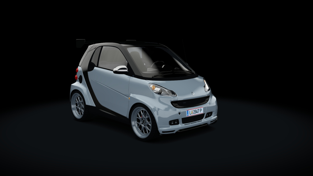 Smart BRABUS Tuned, skin stock_silver