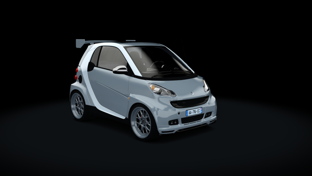 Smart BRABUS Tuned, skin stock_silver_white