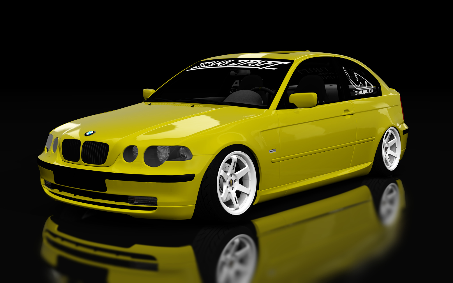 Dziki Drift Bmw e46, skin Yellow