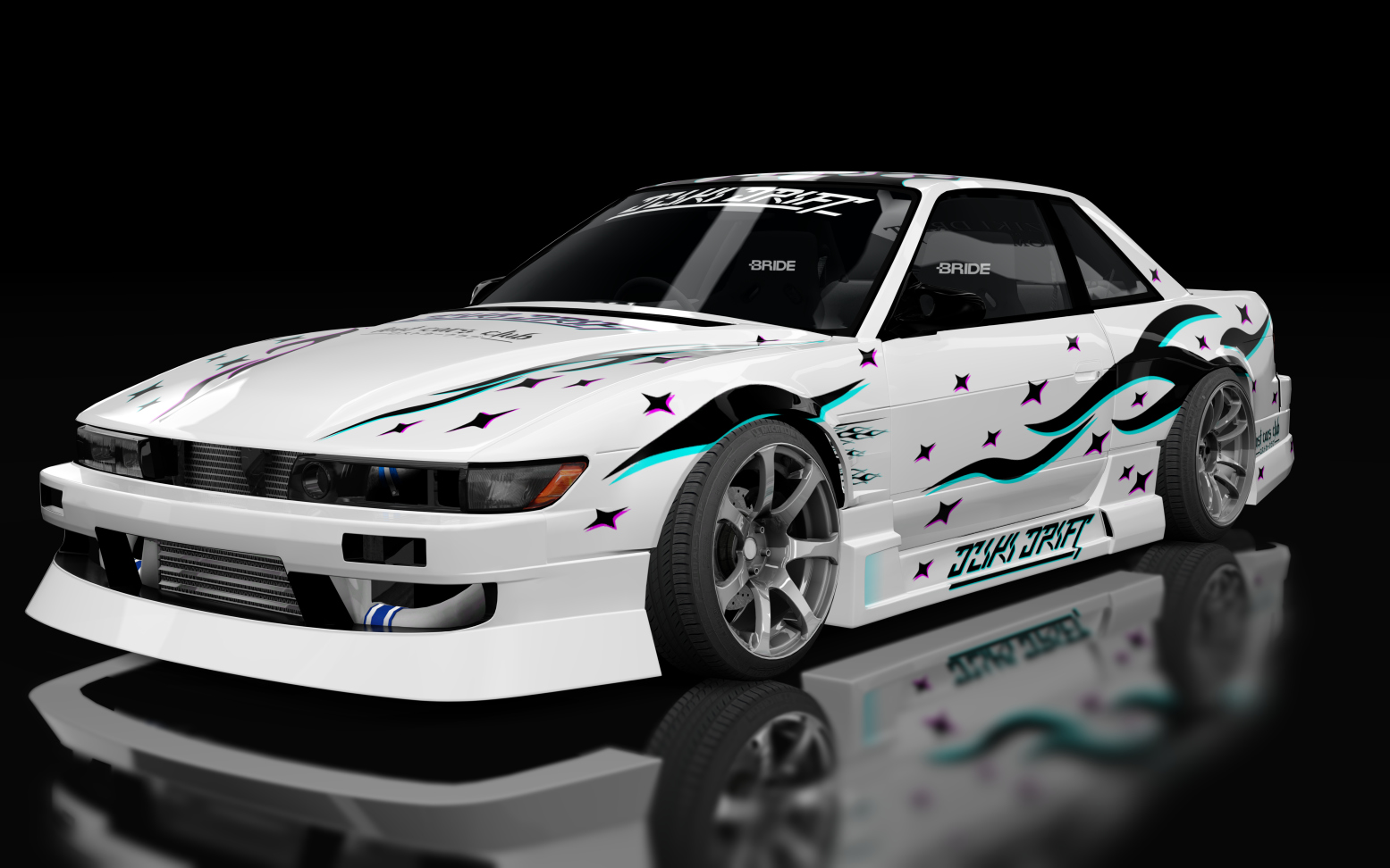 Dziki Drift Nissan ps13, skin White Tribal