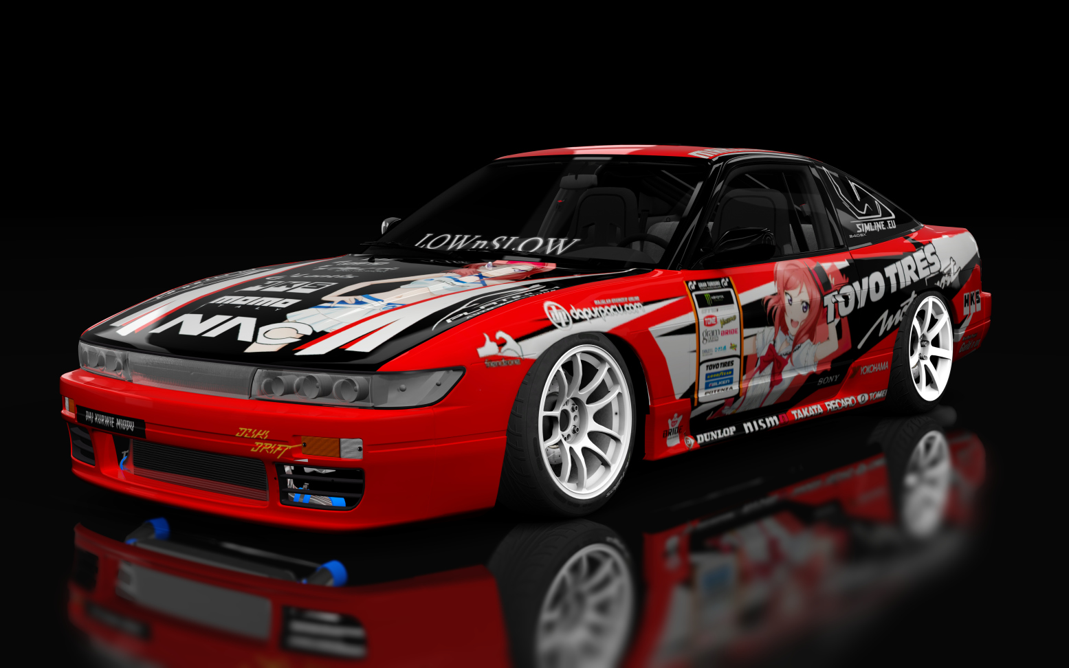 Dziki Drift Nissan 240sx, skin Red