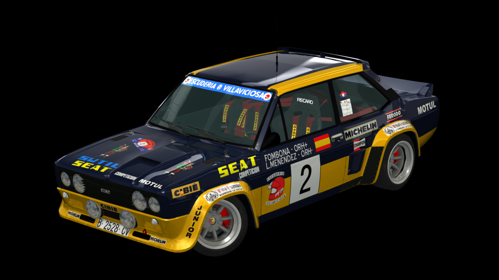 Fiat 131 Abarth Millington, skin Escuderia Villaviciosa