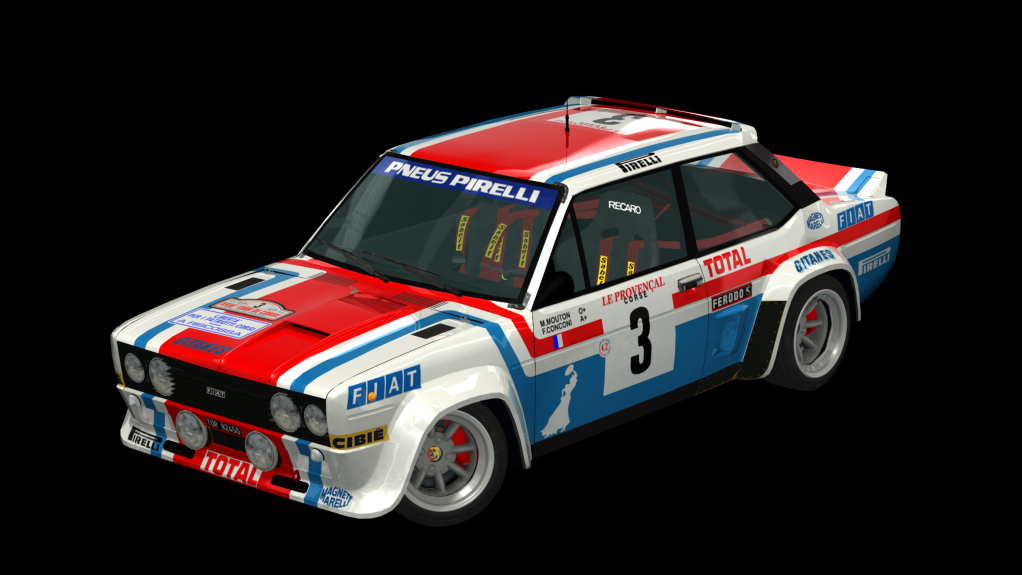 Fiat 131 Abarth Millington, skin Fiat France