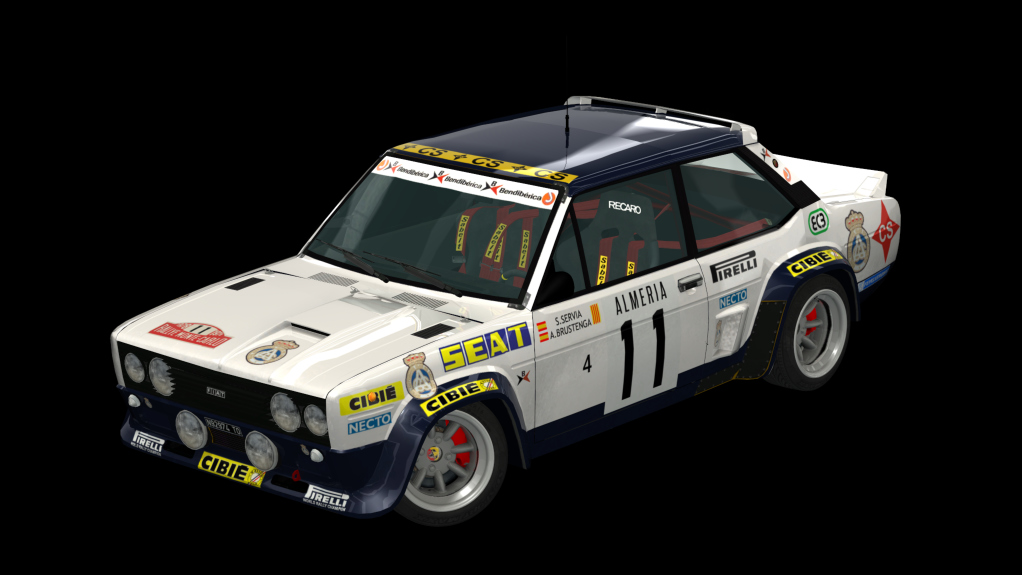 Fiat 131 Abarth Millington, skin Seat Competicion