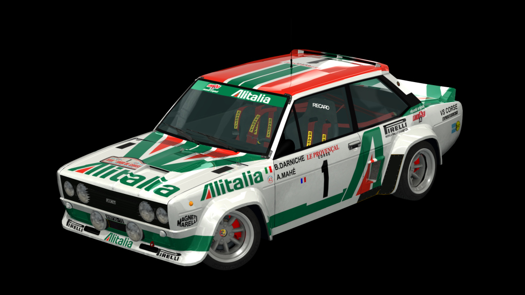 Fiat 131 Abarth Millington, skin Works Alitalia