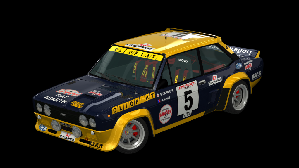 Fiat 131 Abarth Millington, skin Works Olio Fiat