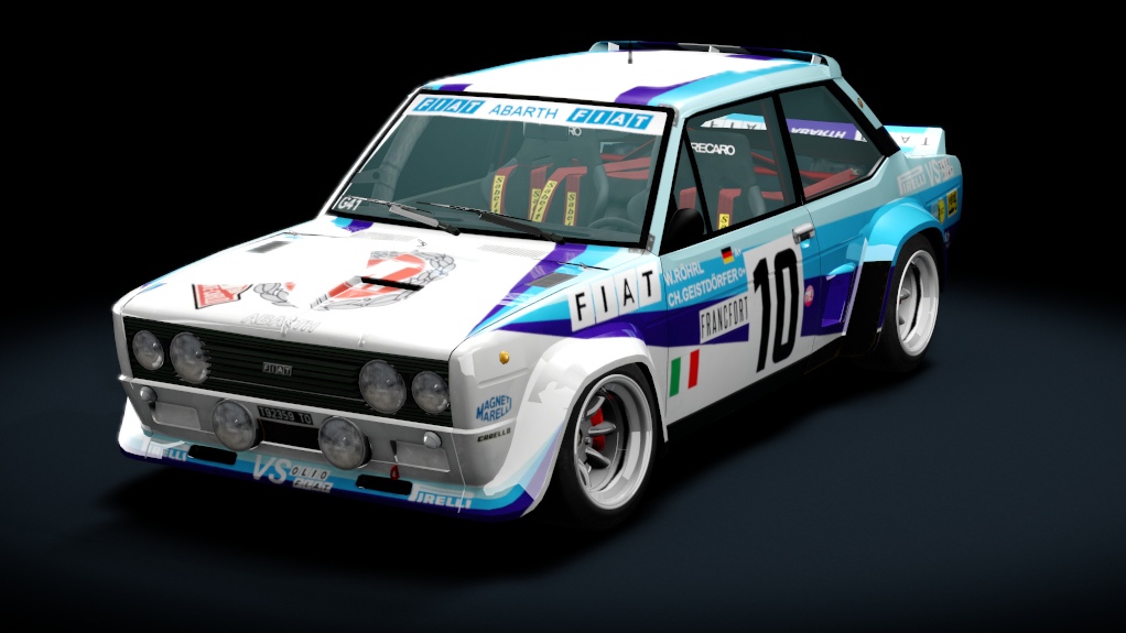 Fiat 131 Abarth Millington, skin Works