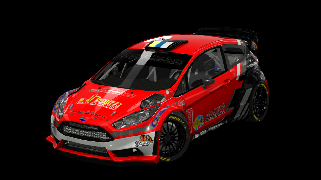 Ford Fiesta R5+, skin Juan Carlos Brito-negro