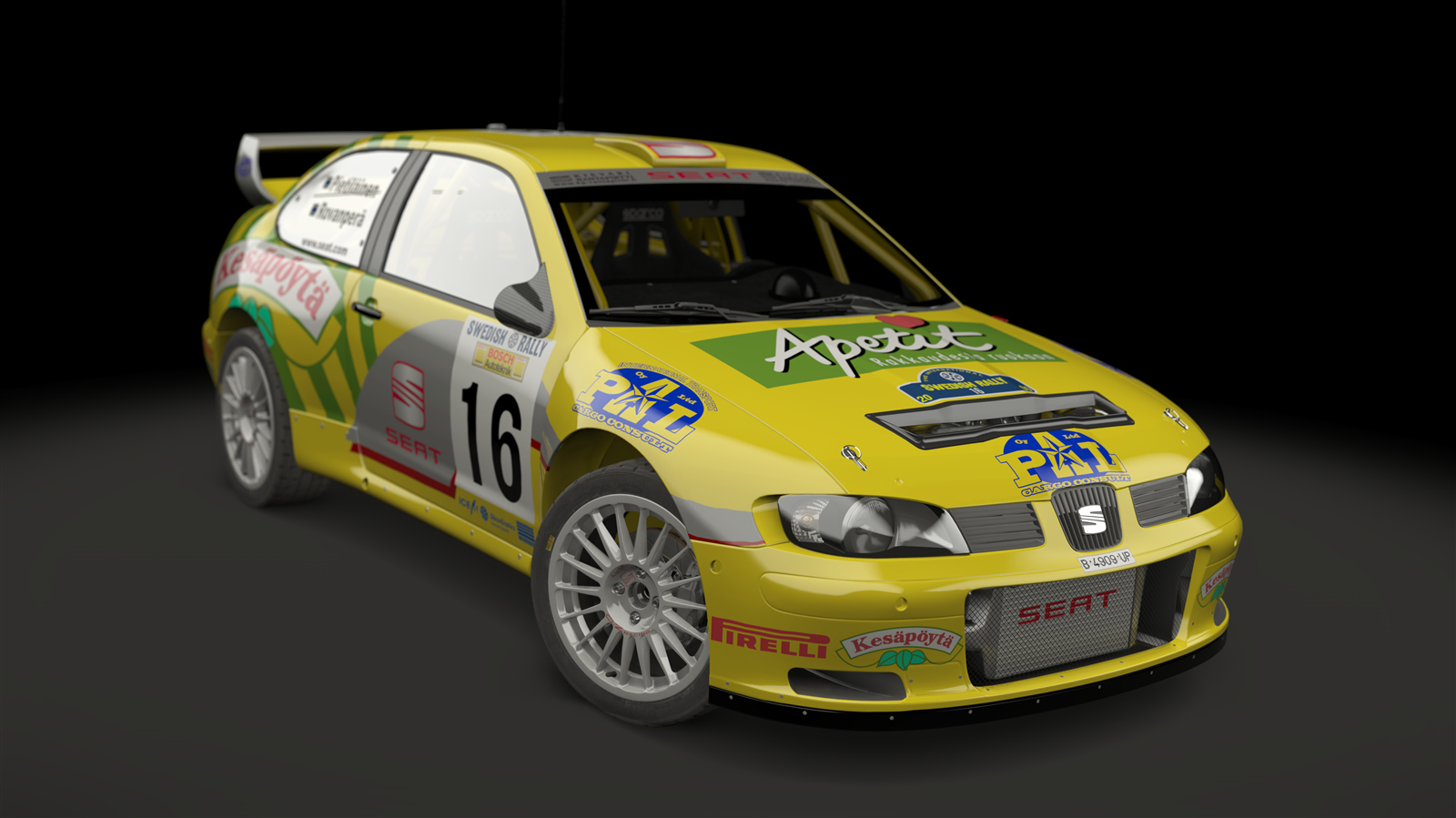 Seat Cordoba ev2 WRC, skin Rovanpera Sweden