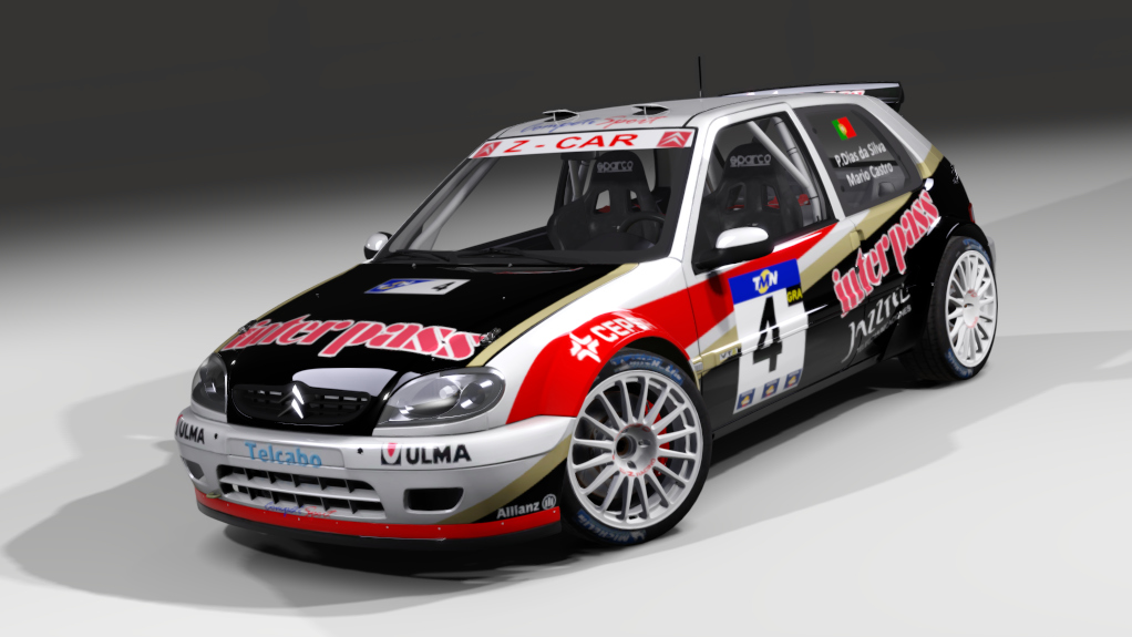 LF S1600 Citroen Saxo S1600, skin #LF P.Dias da Silva 2003 - Interpass Competições