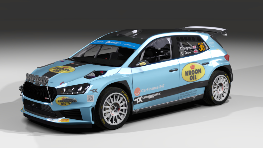 LF Rally2 Skoda Fabia RS Rally2, skin C. Ingram