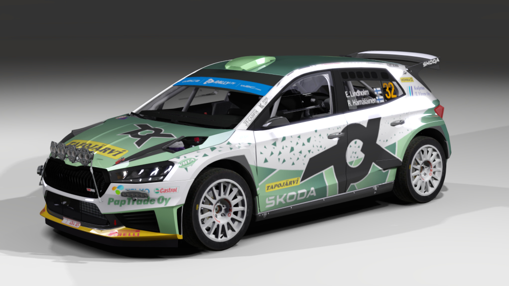 LF Rally2 Skoda Fabia RS Rally2, skin E.Lindholm