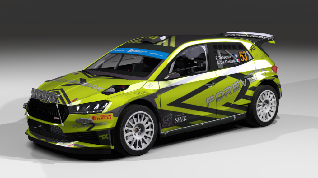 LF Rally2 Skoda Fabia RS Rally2, skin François Delecour